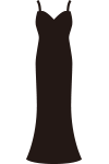 タイトロングドレス