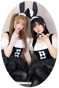 戦慄かなの&頓知気さきな着用コスプレ5