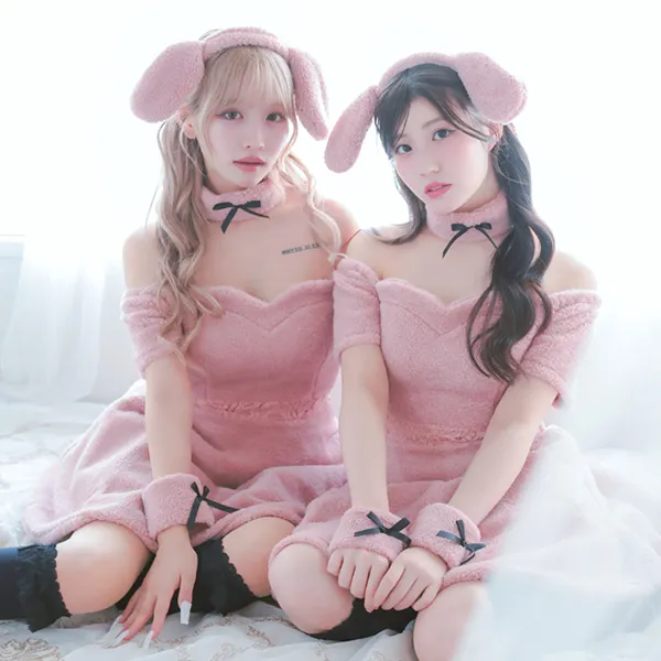 ピンクプードルペアコスプレ
