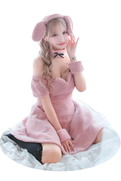 ピンクプードルペアコスプレ