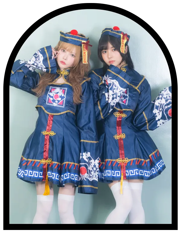ガーリーキョンシーハロウィンコスプレ