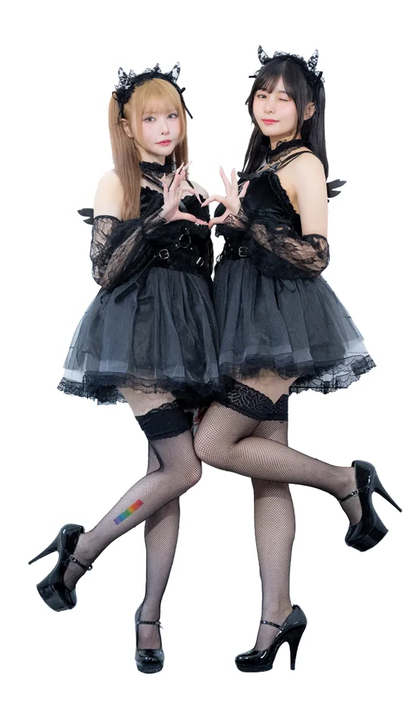 ガーリーデビルハロウィンコスプレ
