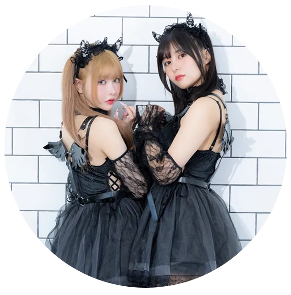 ガーリーデビルハロウィンコスプレ