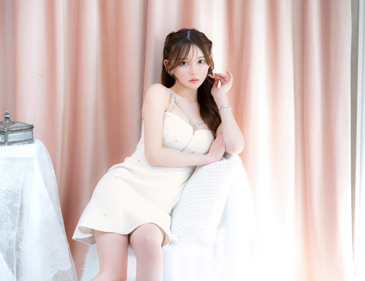 ミニドレス バストジップ ラメキャミソール ツイード Aライン キャバドレス