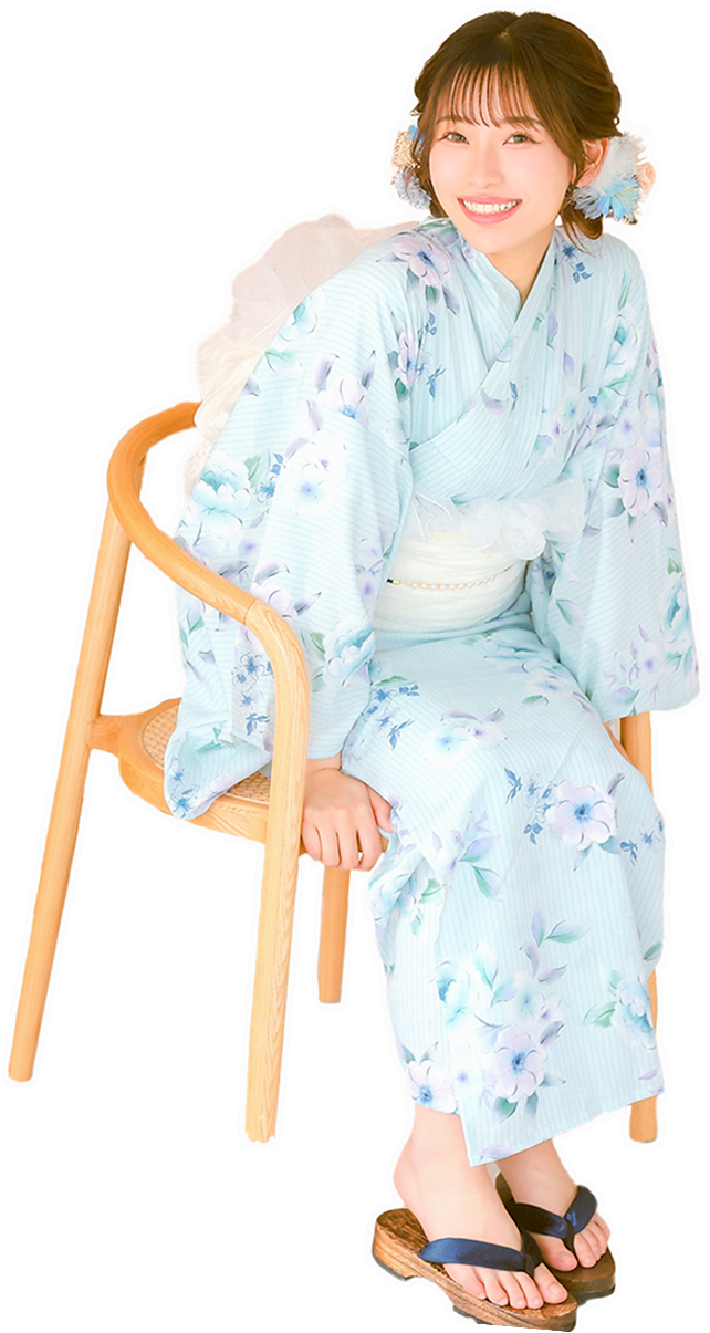 一人で簡単着付けができるワンピース浴衣