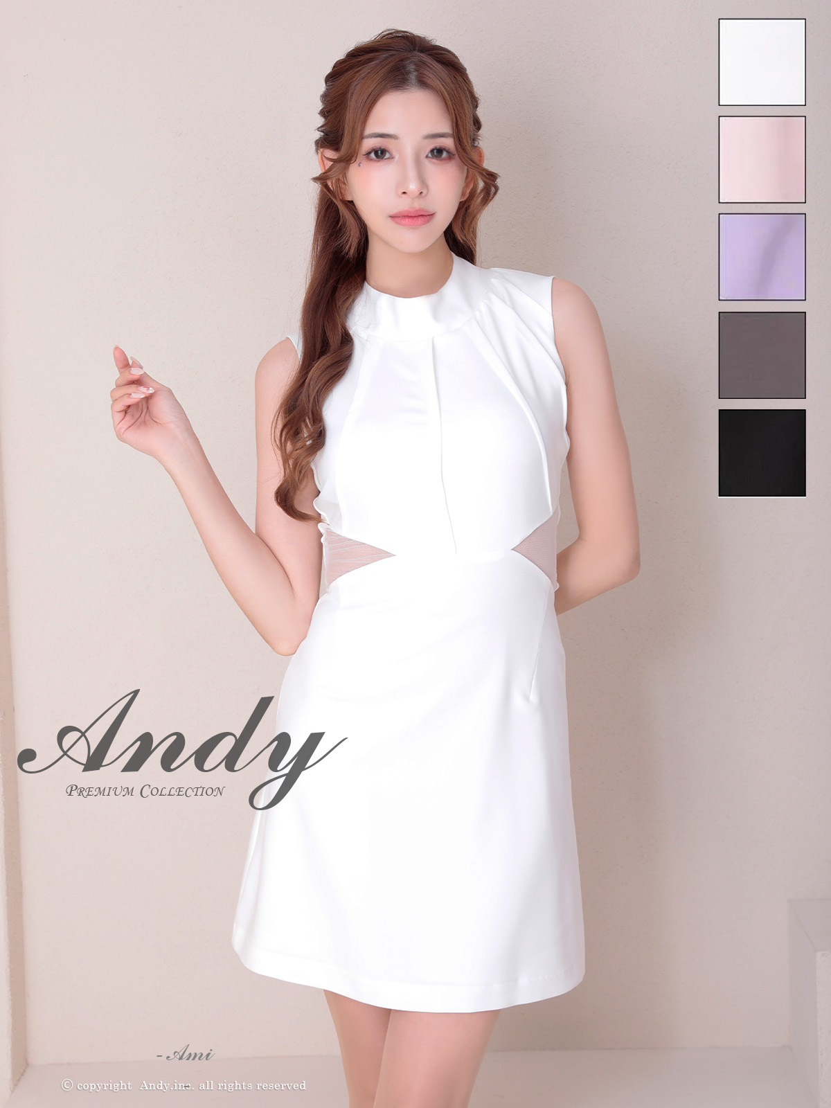 Andy アンディ 高級キャバドレスのカラーバリエーション画像2