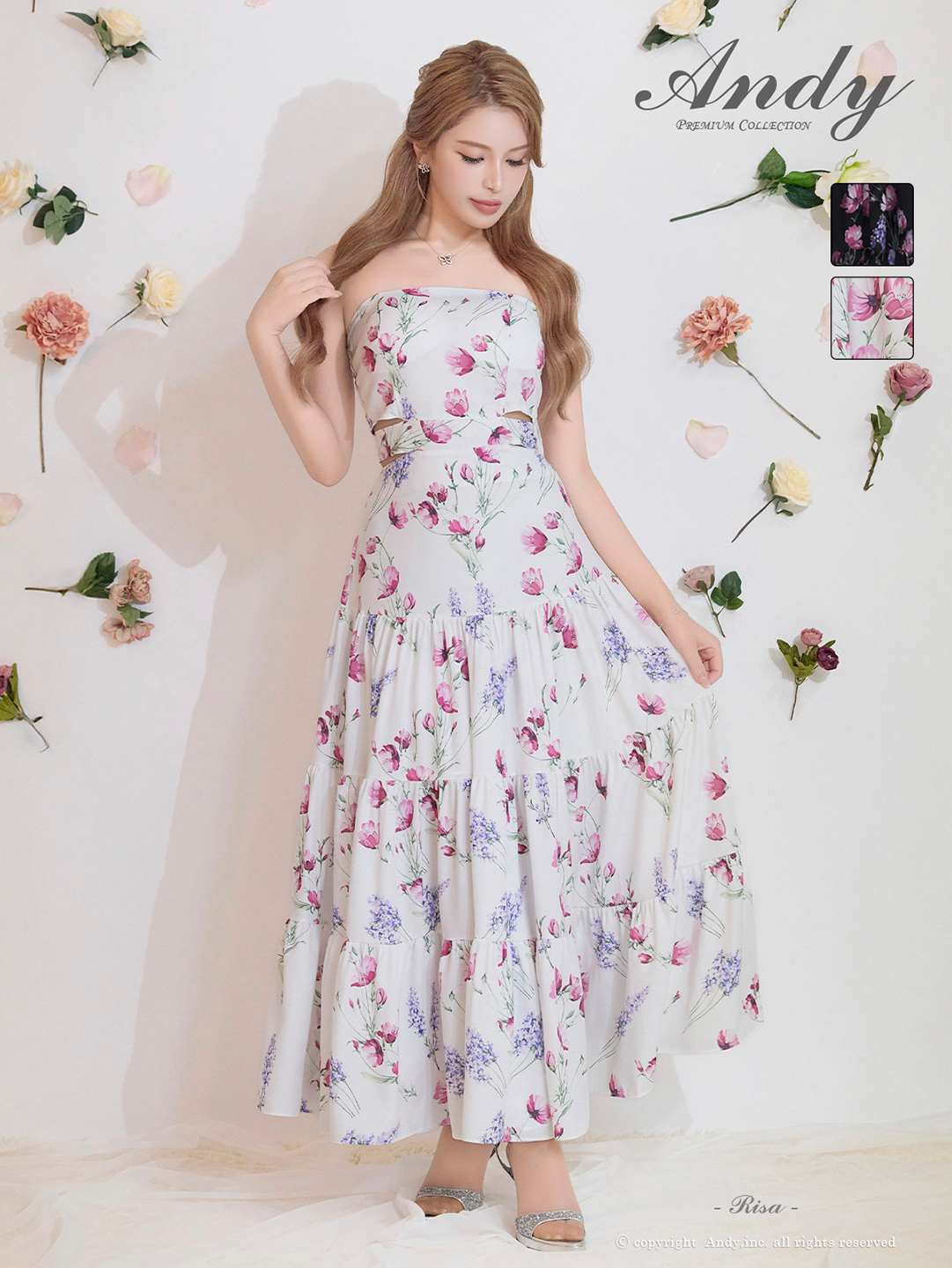 Andy アンディ 高級キャバドレスのカラーバリエーション画像2