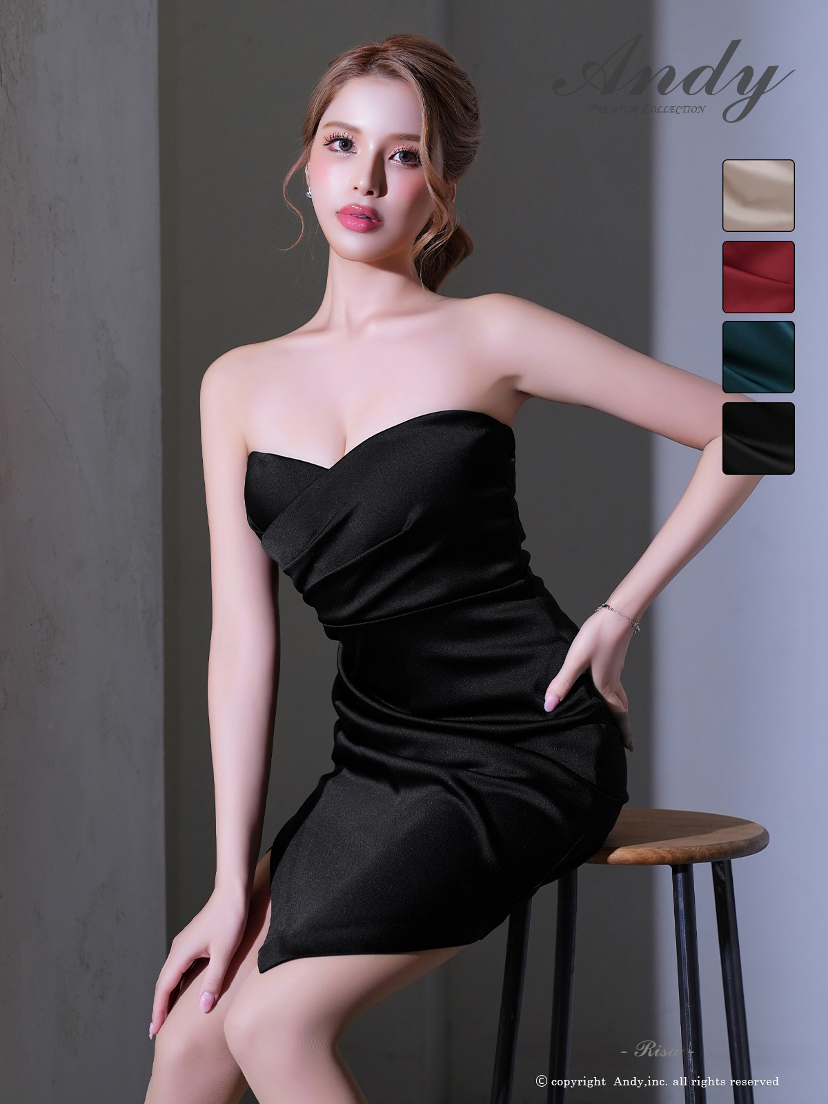 Andy アンディ 高級キャバドレスのカラーバリエーション画像2