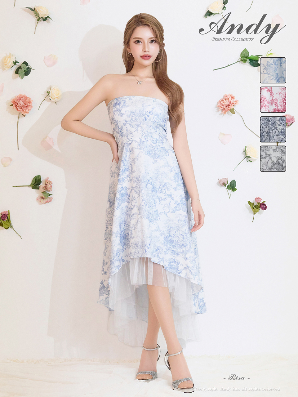Andy アンディ 高級キャバドレスのカラーバリエーション画像2