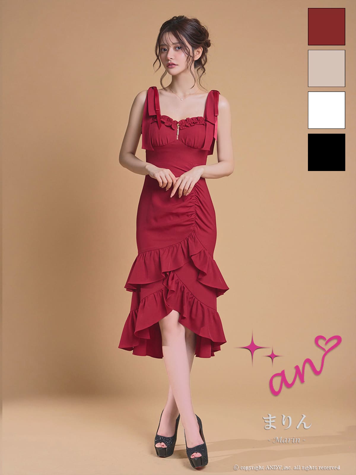 Andy アンディ 高級キャバドレスのカラーバリエーション画像1