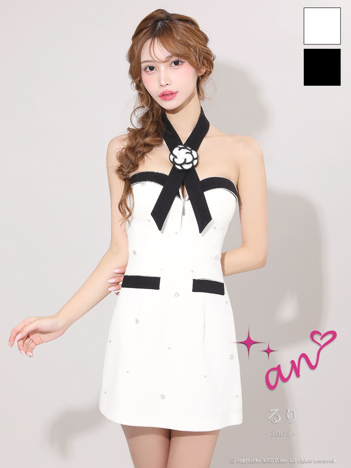 Andy アンディ 高級キャバドレスのカラーバリエーション画像1