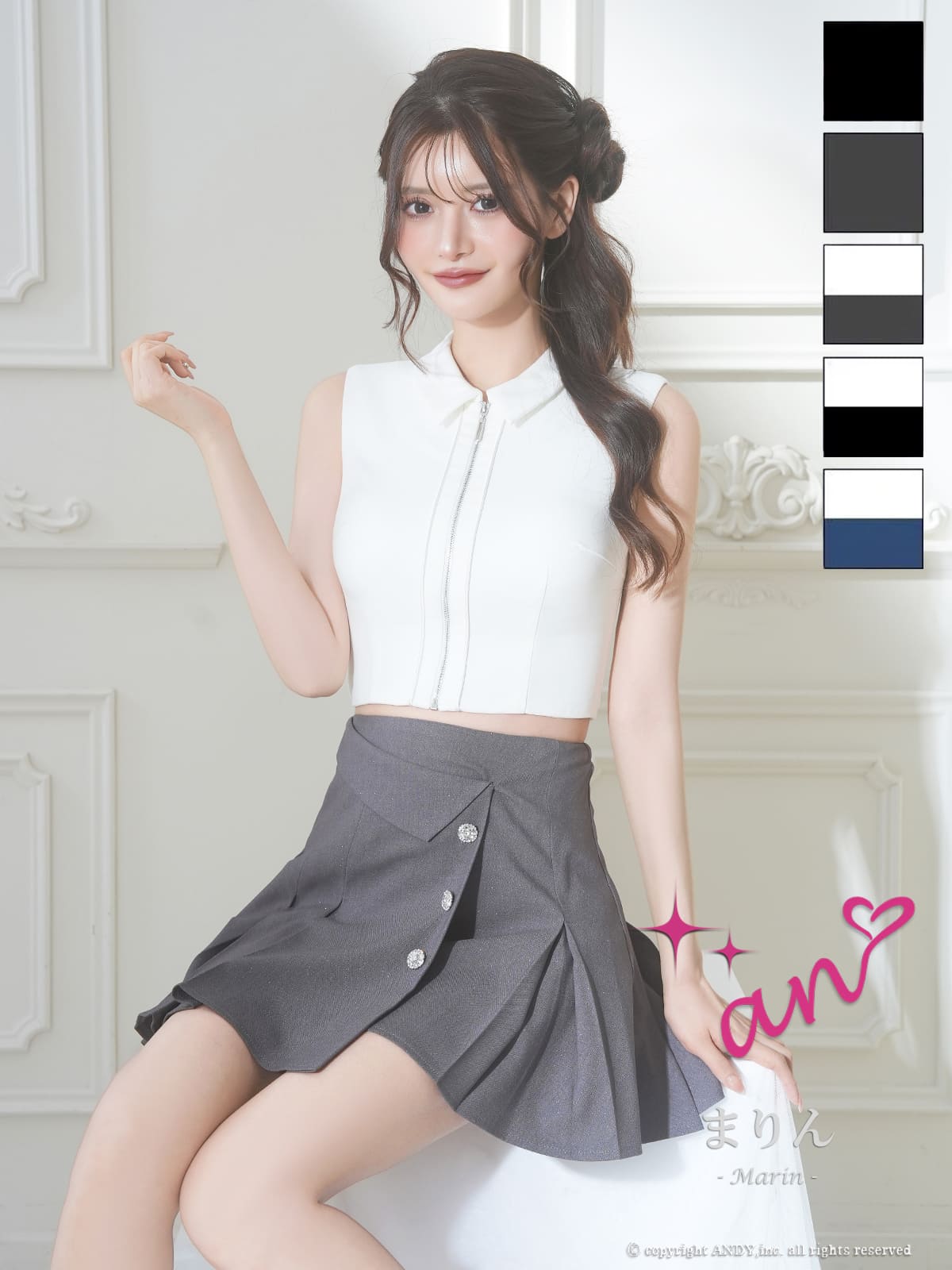 Andy アンディ 高級キャバドレスのカラーバリエーション画像1