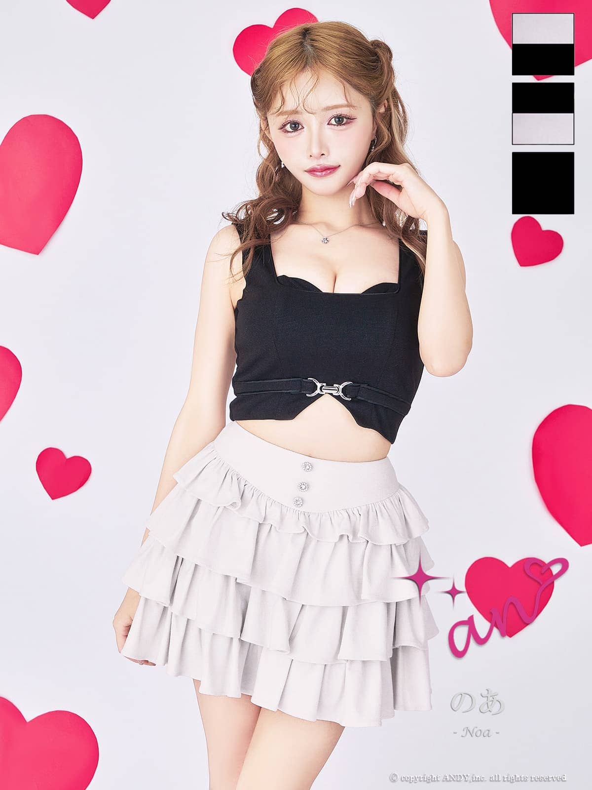 Andy アンディ 高級キャバドレスのカラーバリエーション画像1