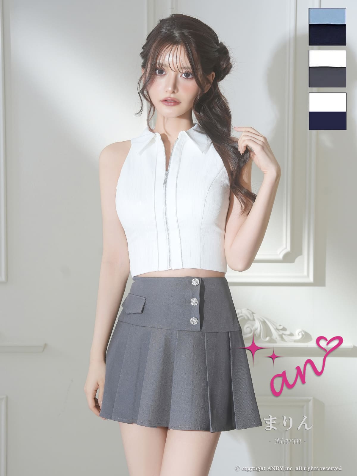 Andy アンディ 高級キャバドレスのカラーバリエーション画像1