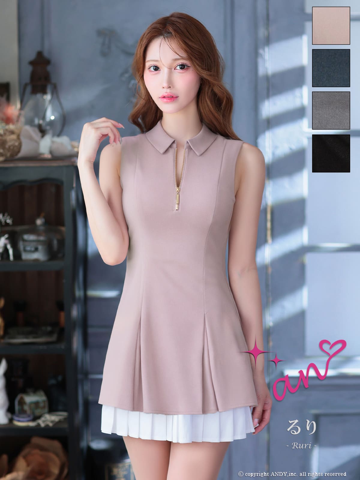 Andy アンディ 高級キャバドレスのカラーバリエーション画像1