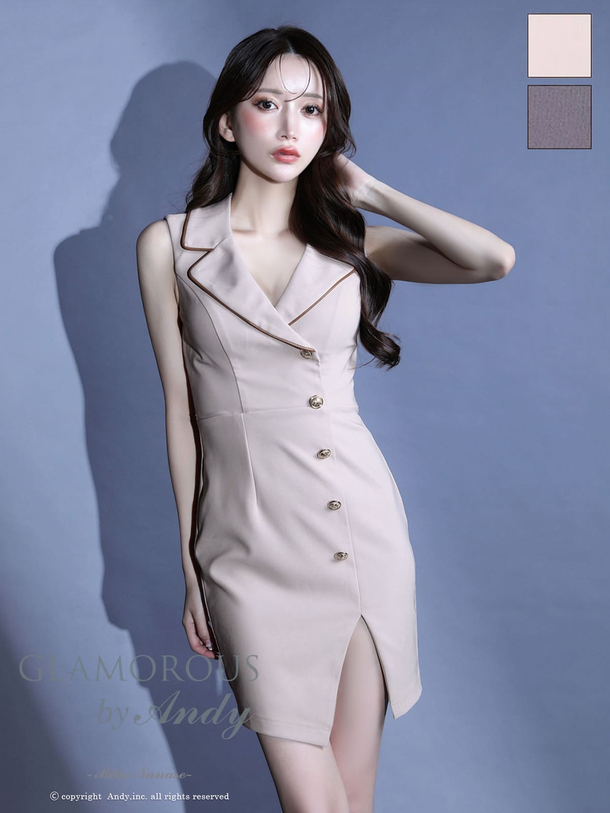 Andy アンディ GLAMOROUS グラマラス 高級キャバドレスのカラーバリエーション画像1