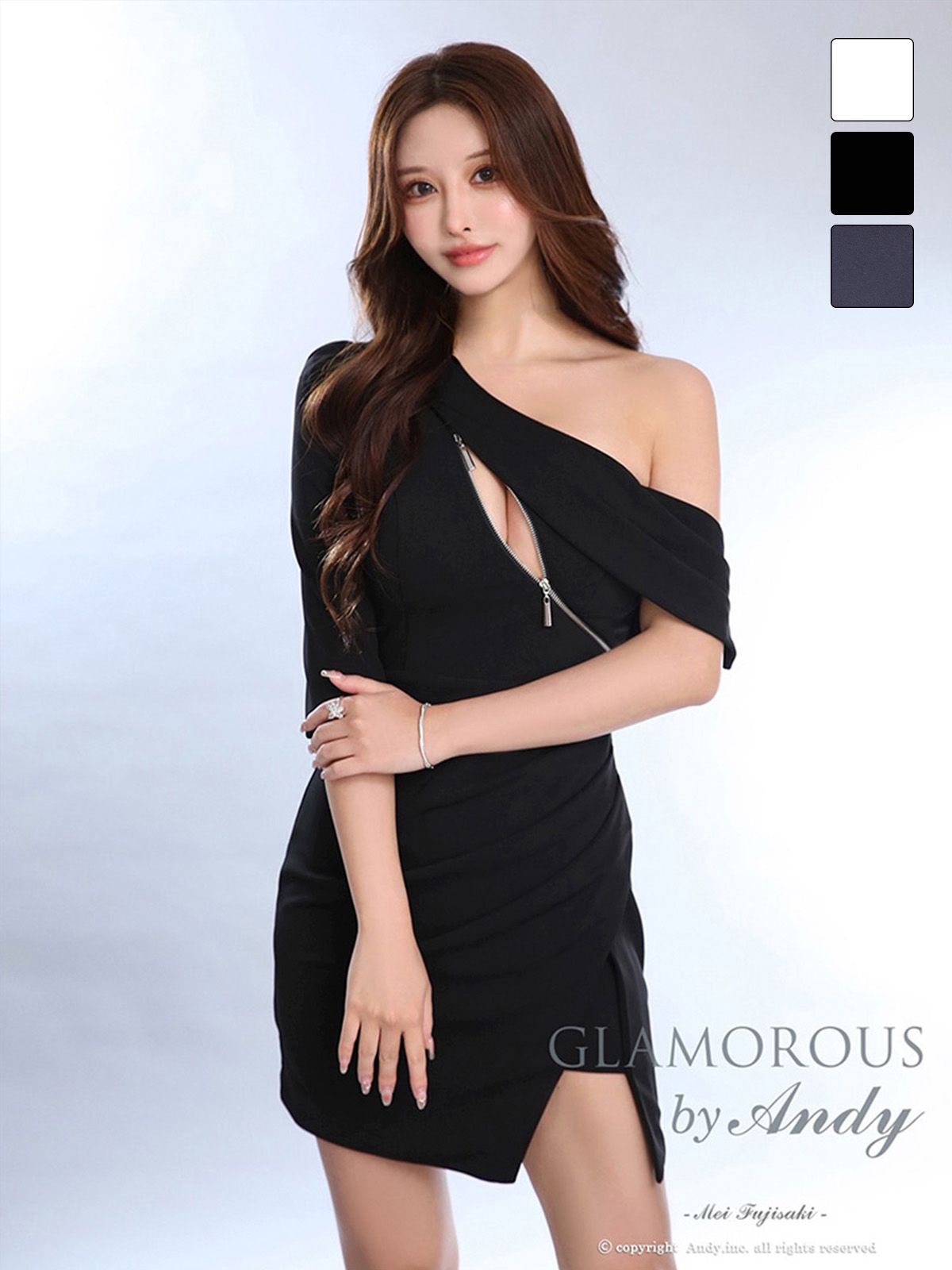 Andy アンディ GLAMOROUS グラマラス 高級キャバドレスのカラーバリエーション画像1