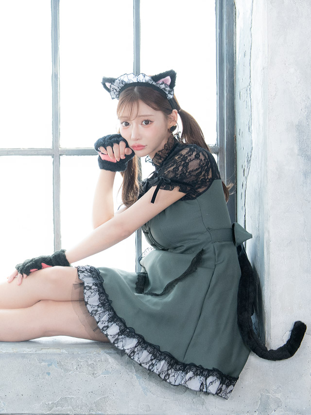 ハロウィンコスプレ クラシックメイド×猫Cuteアニマルのイメージ画像5