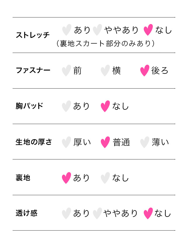 花魁 アートフラワー ロング丈 和装ドレスのスペック表表