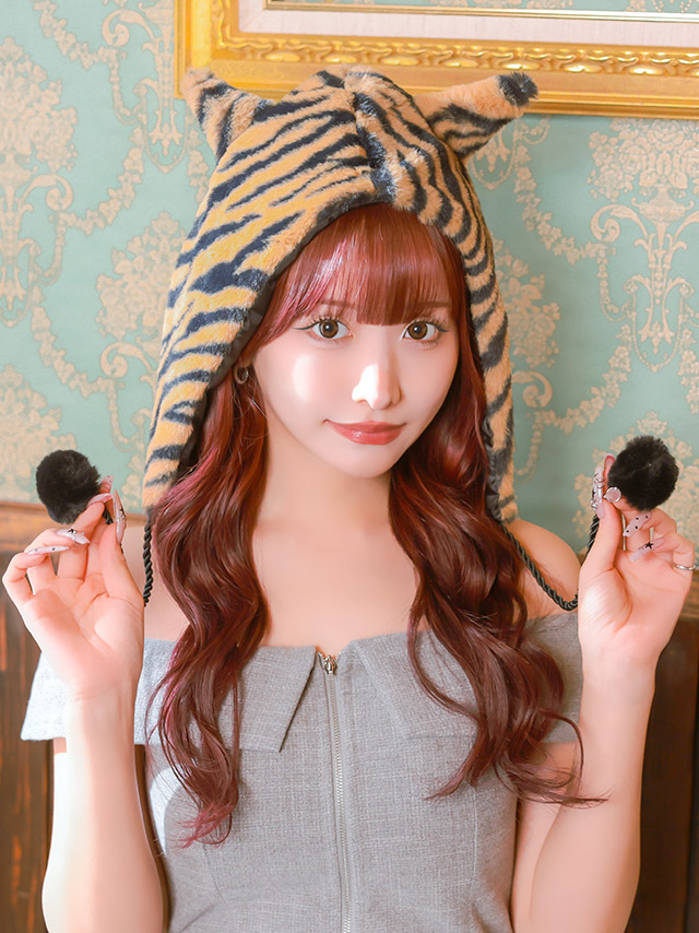 鬼 コスプレ 小物 ポンポン付き もこもこ 帽子のイメージ画像2