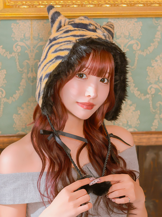 鬼 コスプレ 小物 ポンポン付き もこもこ 帽子のイメージ画像2