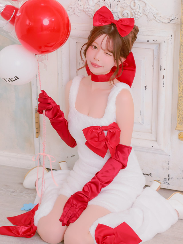コスプレ 猫 6点set もこもこ サテンリボン ドーリー アニマル (チョーカー/ワンピース/ブローチ/ヘアピン/グローブ/レッグカバー)【ハロウィン】[tk-hwjj11123]のイメージ画像5