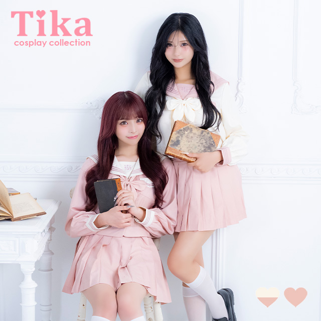 コスプレ 制服 3点set セーラー ミニスカート 学生服 (トップス/スカート/スカーフ)【ハロウィン】[tk-hwjk27001]のメイン画像