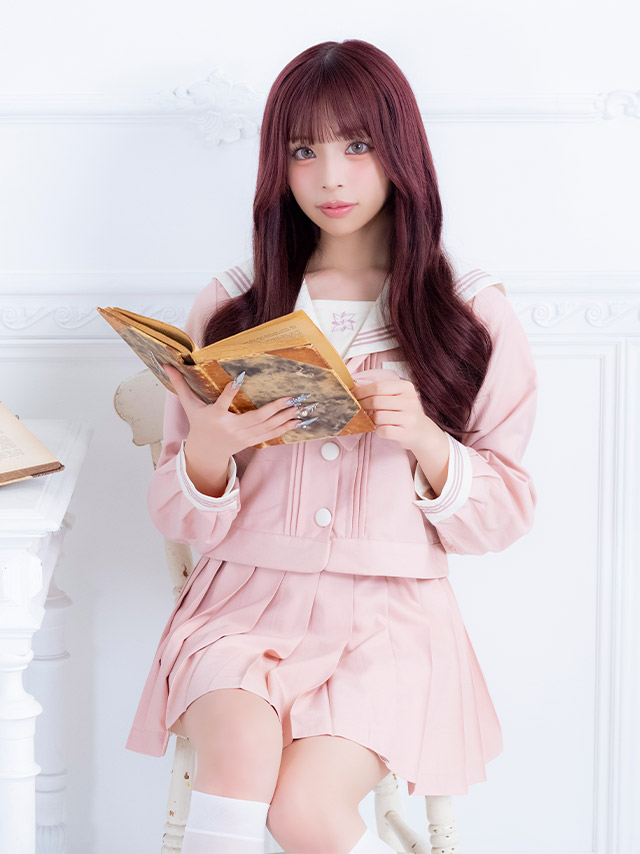 コスプレ 制服 3点set セーラー ミニスカート 学生服 (トップス/スカート/スカーフ)【ハロウィン】[tk-hwjk27001]のイメージ画像5