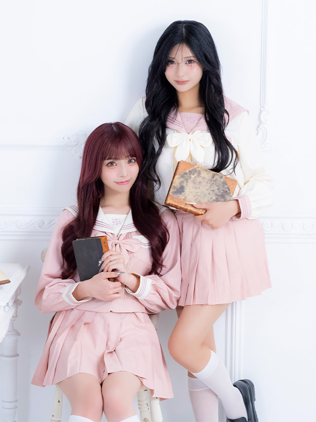 コスプレ 制服 3点set セーラー ミニスカート 学生服 (トップス/スカート/スカーフ)【ハロウィン】[tk-hwjk27001a]のイメージ画像4