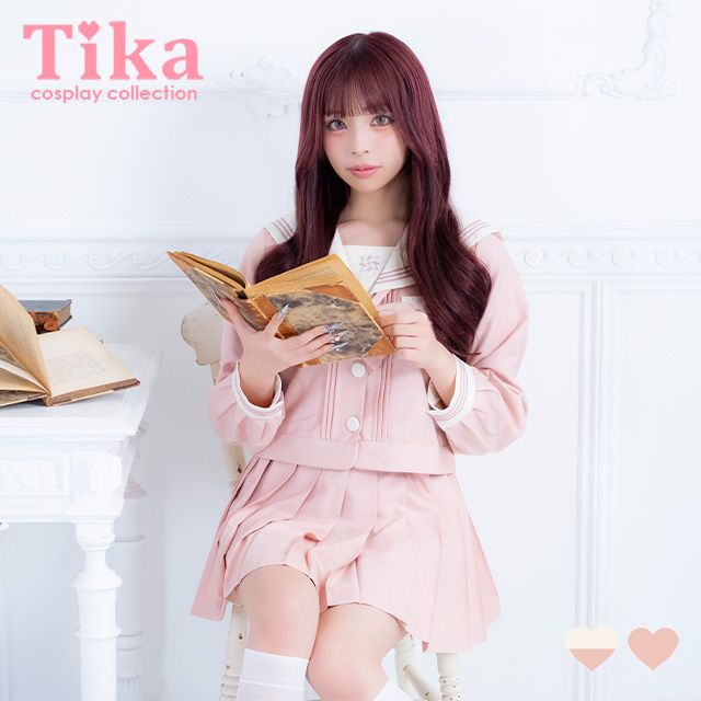 コスプレ 制服 3点set セーラー ミニスカート 学生服 (トップス/スカート/スカーフ)【ハロウィン】[tk-hwjk27001b]のメイン画像