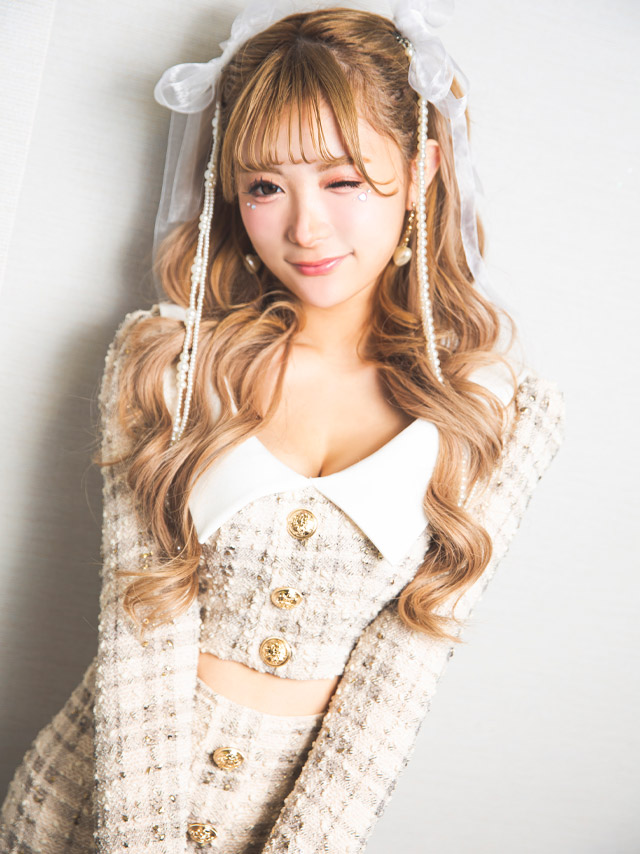 [韓国ドレス] 長袖 チェック柄 襟付き ウエストカットアウト フロントボタン ガーリー タイトミニドレスのイメージ画像4