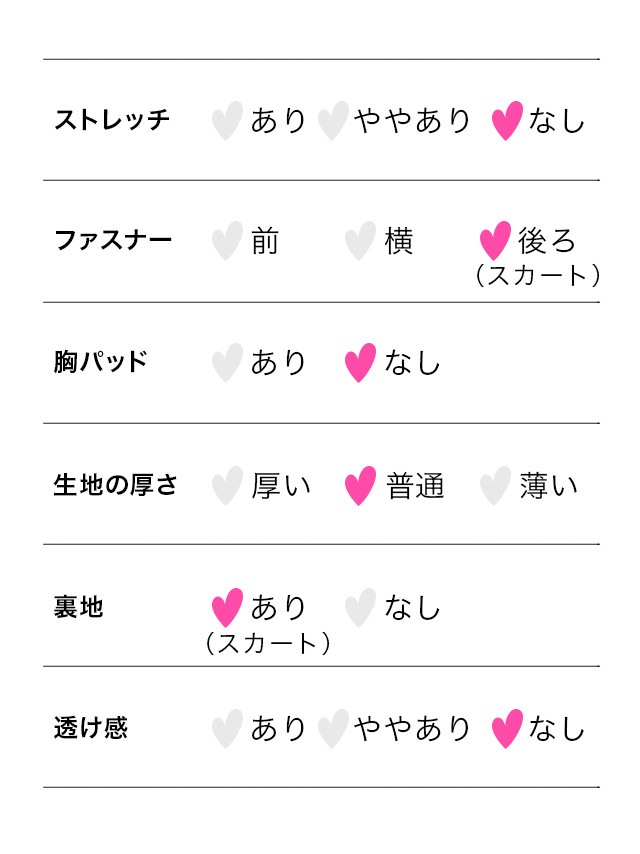 ミニドレス セットアップ 長袖 胸元フリル チュール ツイード Aライン キャバドレスのスペック表