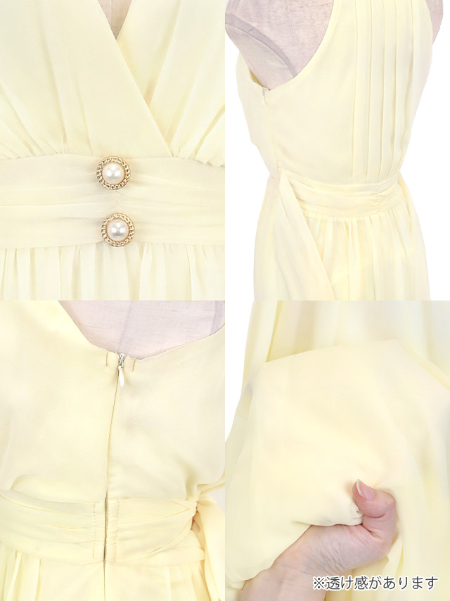 Aライン ロングドレス 大きいサイズ 大人 ノースリーブ ストレッチ ブラジャーのまま ラメ プリーツ キャバドレスの商品特徴