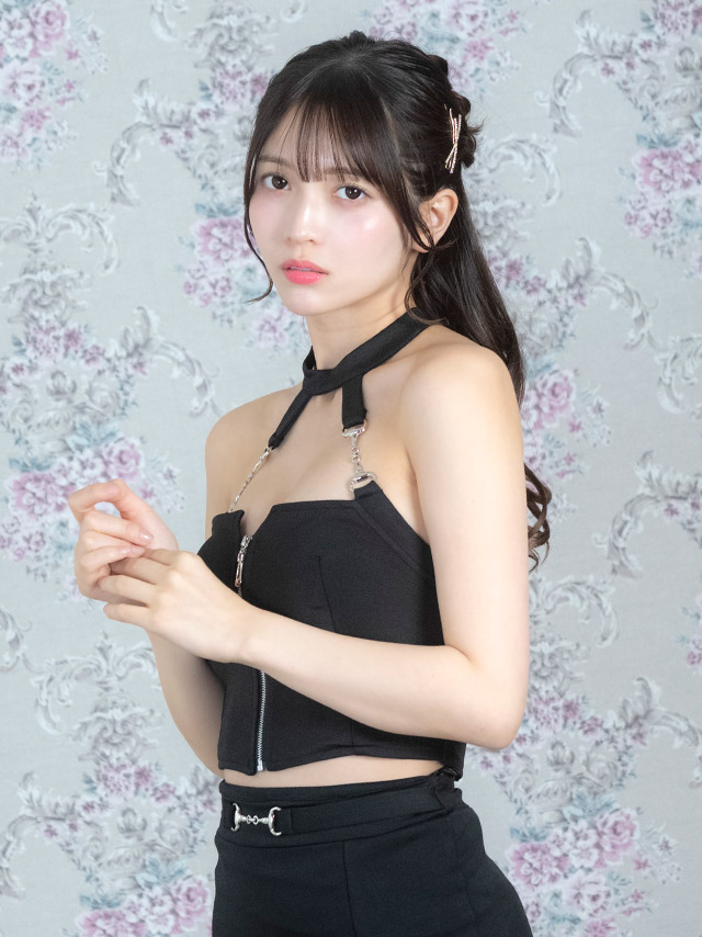 ロングドレス タイト セットアップ ジップ チェーン セクシー ホルターネック ストレッチ ウエストベルト マーメイド ブルー XS XL XXL キャバドレスのイメージ画像1