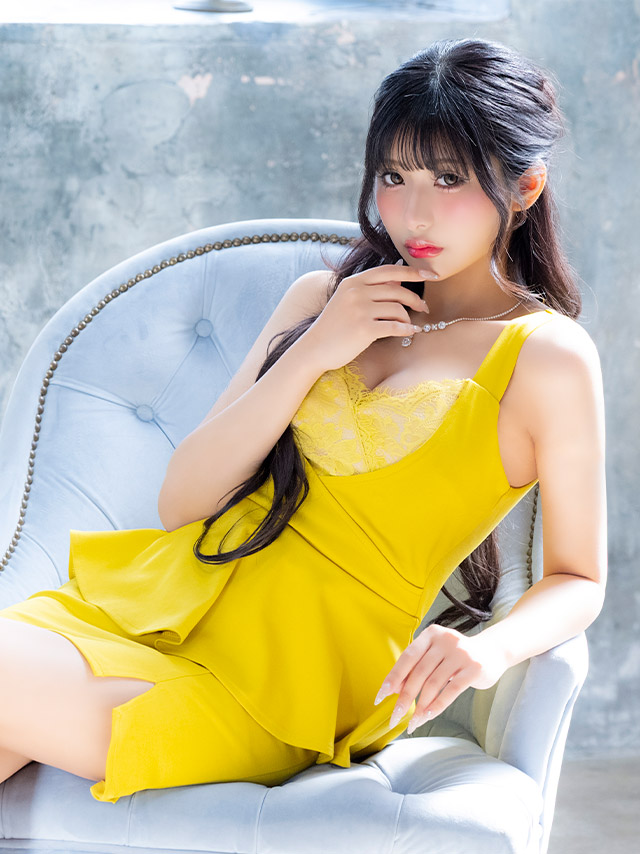 ミニドレス ペプラム 谷間 ハートカット レース ストレッチ ビジュー キャミソール お腹カバー 大きいサイズ XL XXL グレー タイト キャバドレスのイメージ画像2