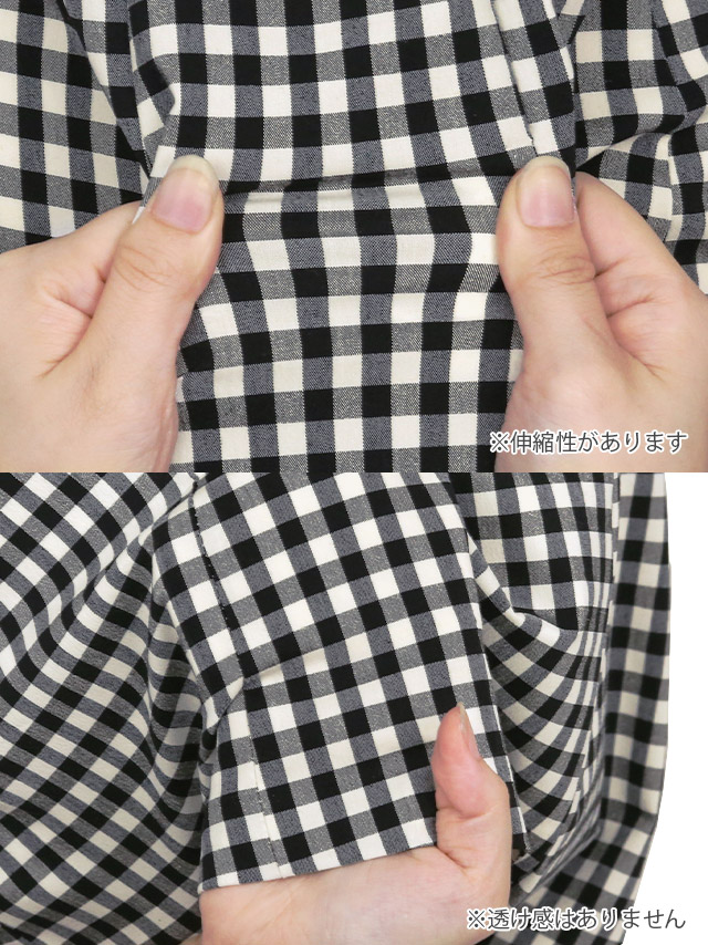 韓国ドレス ミニドレス 襟付き バストカット ネックリボン チェック柄 半袖 谷間魅せ Aライン キャバドレスのディティール2