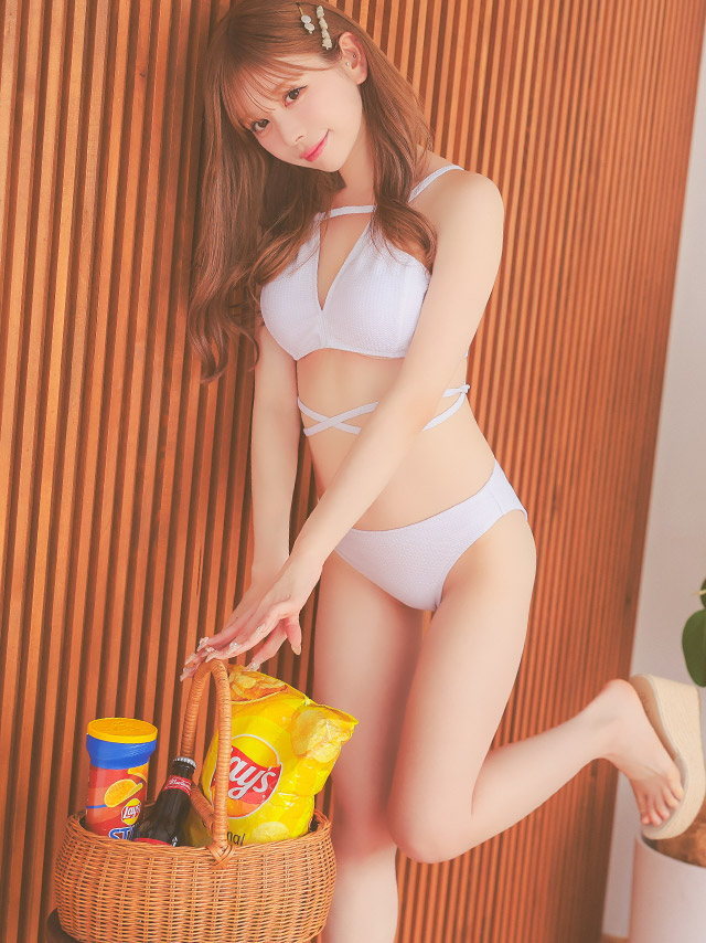 水着 ホルターネック クロスデザイン アメリカンスリーブ ワンカラー ギャル ビキニのイメージ画像4