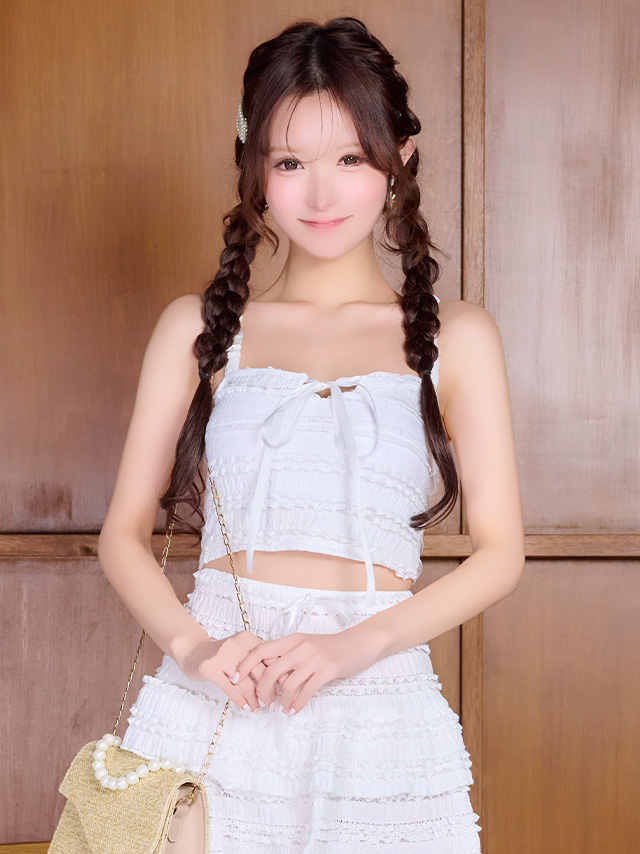 2Way 3点セット 体型カバー ビスチェ タンキニ リボン スカートタイプ 洋服みたいな ガーリー レース ホワイト 白 ピンク Lサイズあり 大きいサイズ ビキニ のイメージ画像1