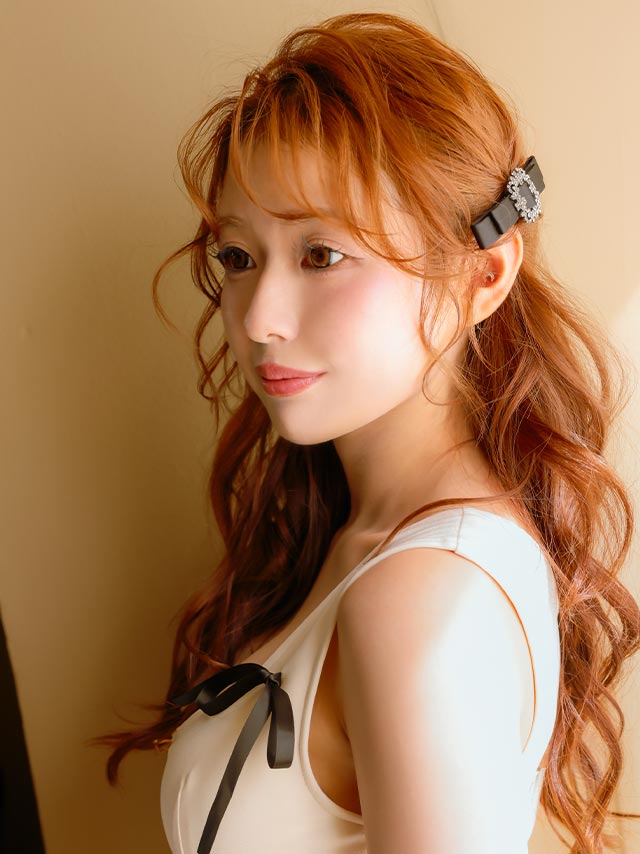 ビジュー バックル ラグジュアリー リボン ヘアクリップ ヘアアクセサリーのイメージ画像2