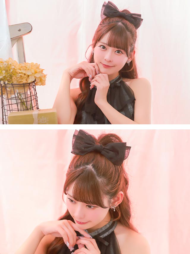 シアー リボン バレッタ ヘアアクセサリーのイメージ画像3