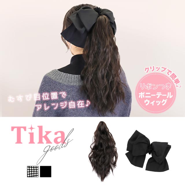 メッシュカールポニーウィッグのメイン画像