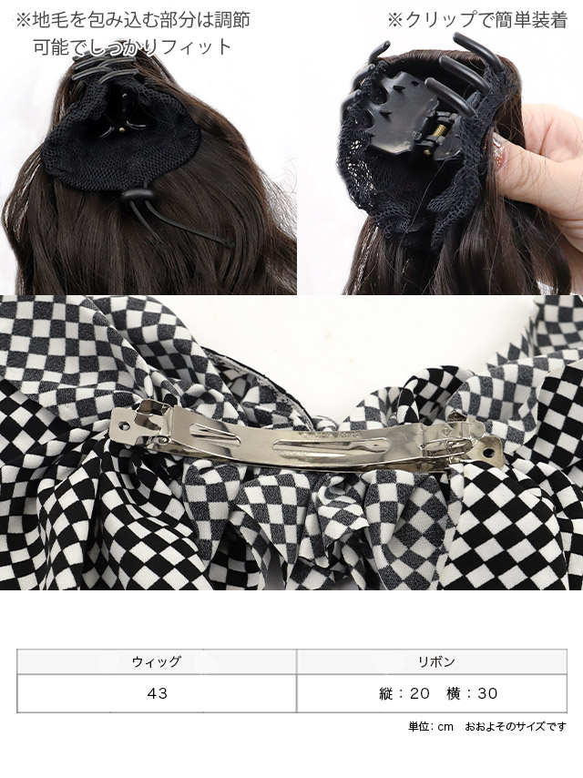 メッシュカールポニーウィッグのイメージ画像1