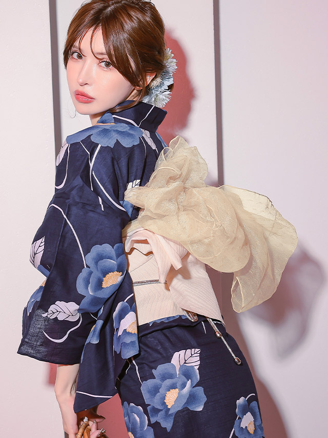 プリーツ シフォン 飾り兵児帯