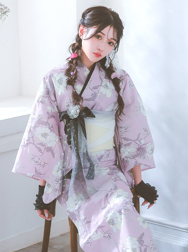 ガーリー ビジュー リボン ブローチ 帯飾り