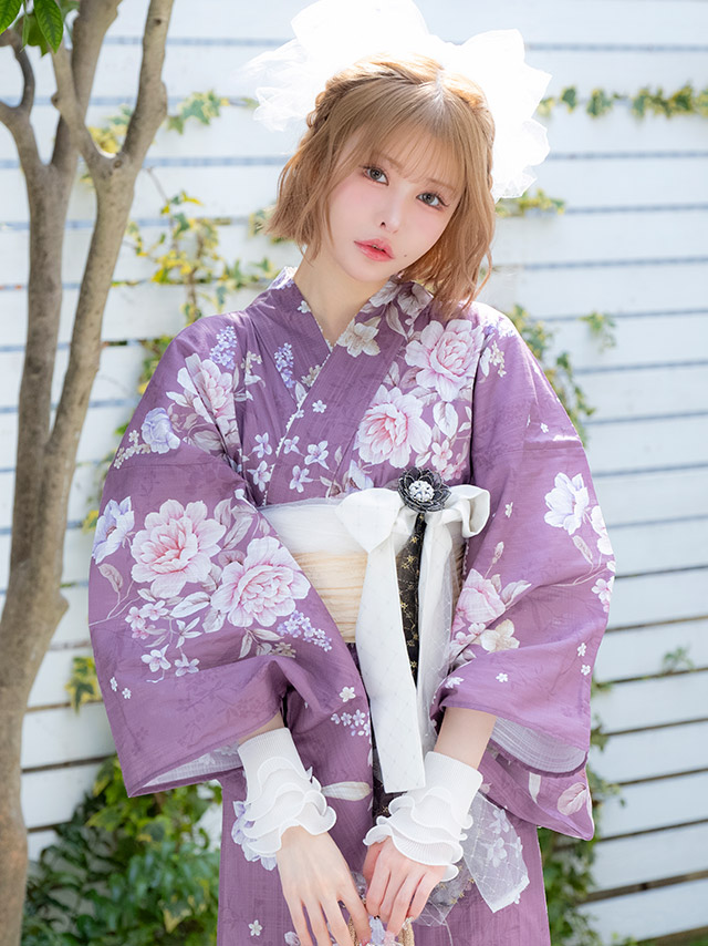 ガーリー ビジュー リボン ブローチ 帯飾り