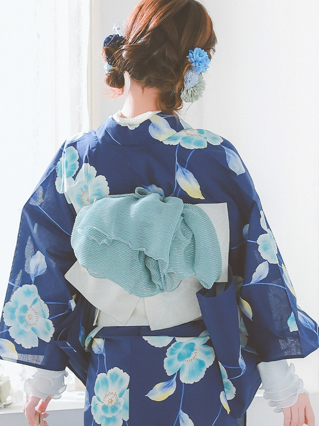 プリーツ シフォン 飾り兵児帯