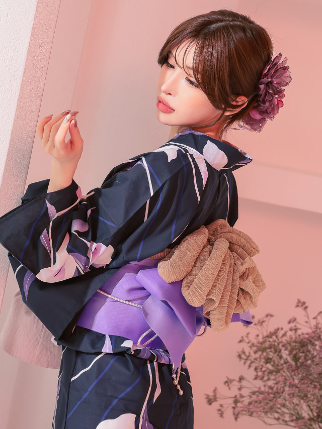 プリーツ シフォン 飾り兵児帯