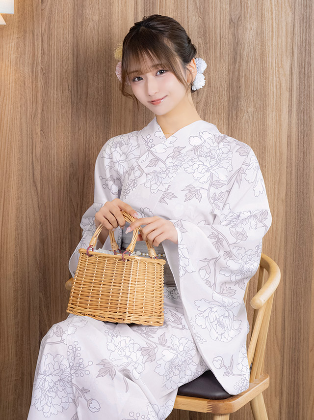 スウィートピンク×繊細フラワー ゆかた3点セットのイメージ画像3