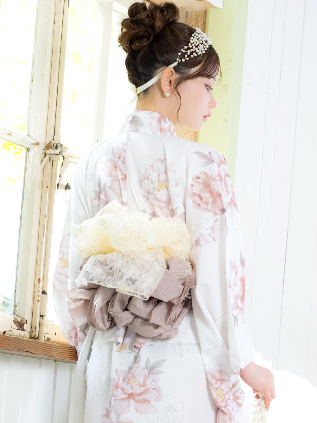 プリーツ シフォン 飾り兵児帯