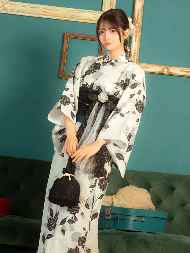 麻の葉 幾何学柄 紺地 レトロ 2点セット 黒嵜菜々子着用 イメージ2